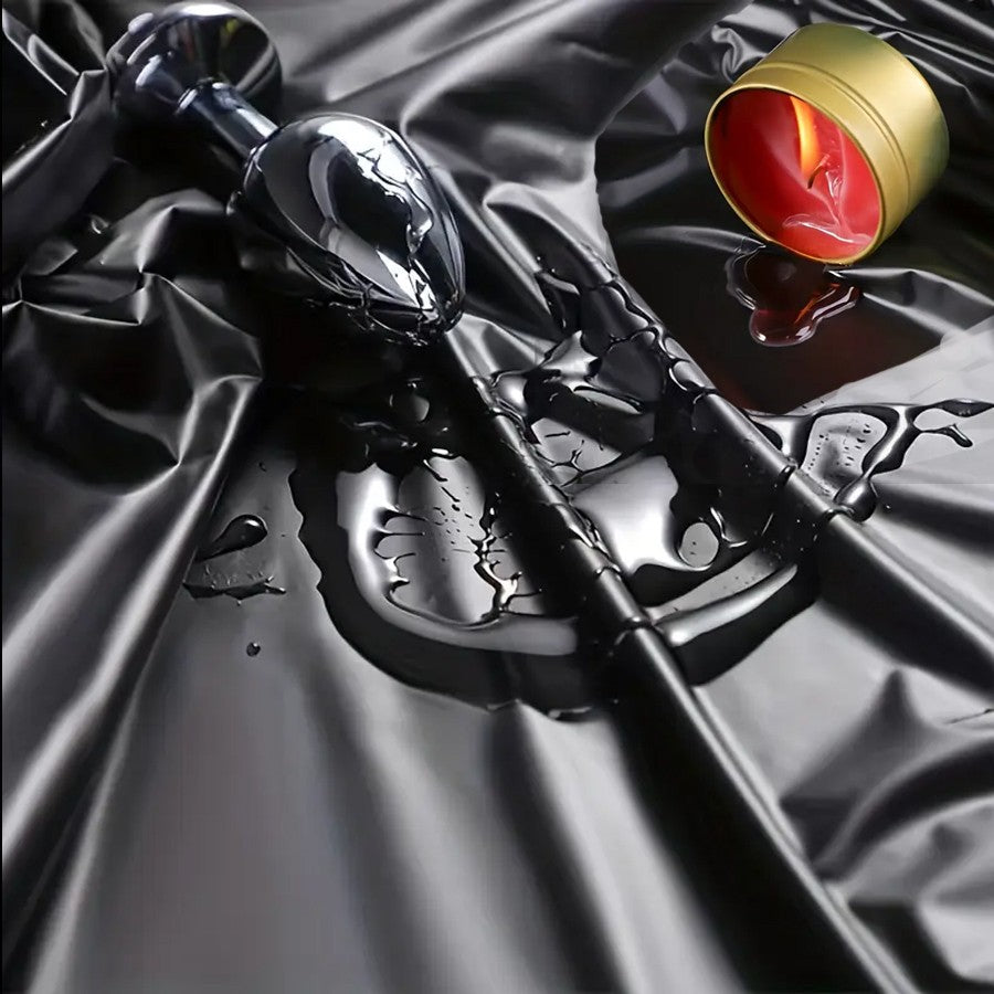 Waterproof Bed Sheet, Black Adult Washable Bedding Protection, Passion Sheets for Couples, Liquid Proof Fitted Mattress Cover