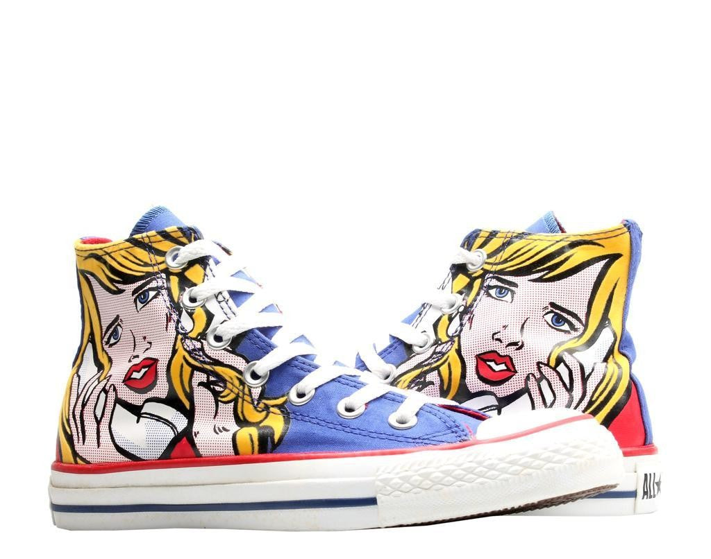 Converse | Chuck Taylor All Star Pop-Art Print Royal/Yellow Hi Sneakers 113848