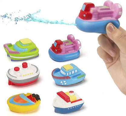 Mini Car Baby Shower Boat Carrying Toy Shower Boat Sprinkler Swimming Pool Children's Bathtub And Beach Birthday Gift