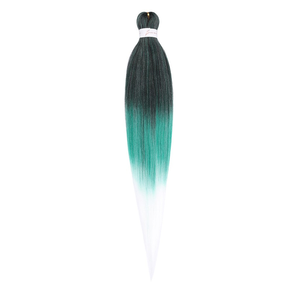 Cabelo Sintético Trançado Pré-esticado Profissional Sem Coceira Fibra Que Sela Em Água Quente 30'' Ombre Textura Yaki Extensões de Cabelo para Trança