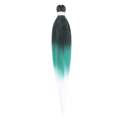 Cabelo Sintético Trançado Pré-esticado Profissional Sem Coceira Fibra Que Sela Em Água Quente 30'' Ombre Textura Yaki Extensões de Cabelo para Trança