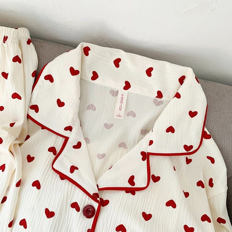 Cartoon Dog Letter Plaid Print Pajama Sets for Women Plus Size Sweet Cute Harajuku Style 2PC Set Sleepwear Autumn New Homewear