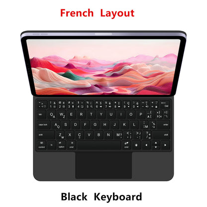 Capa Smart Magnetic Book Folio Magic Keyboard para iPad 11ª 10ª Geração 2025 iPad A16 11ª 11" A3354 A3355 A3356 A2696