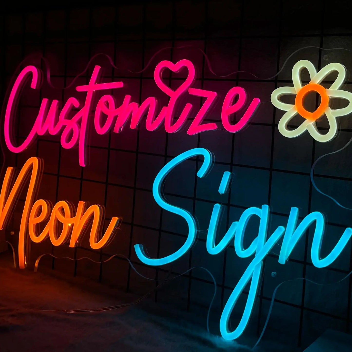 Custom Neon Sign Personalized Text Logo Names Customized LED Neon Signs Birthday Wedding Party Bar Coffee Wall Light Decoration