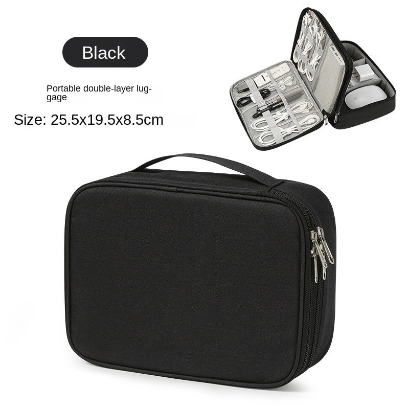 Portable USB Data Line Charger Storage Bag Travel Cable Organizer Waterproof Cable Storage Bag Digital Electronic Organizer