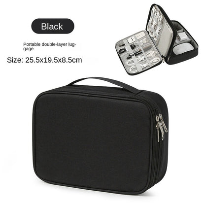 Portable USB Data Line Charger Storage Bag Travel Cable Organizer Waterproof Cable Storage Bag Digital Electronic Organizer