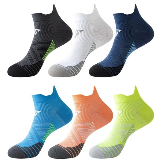 4pairs/Lot Woman Men's Socks Compression Breathable Basketball Sports Cycling Running Towel Socks High Elastic Tube Socks