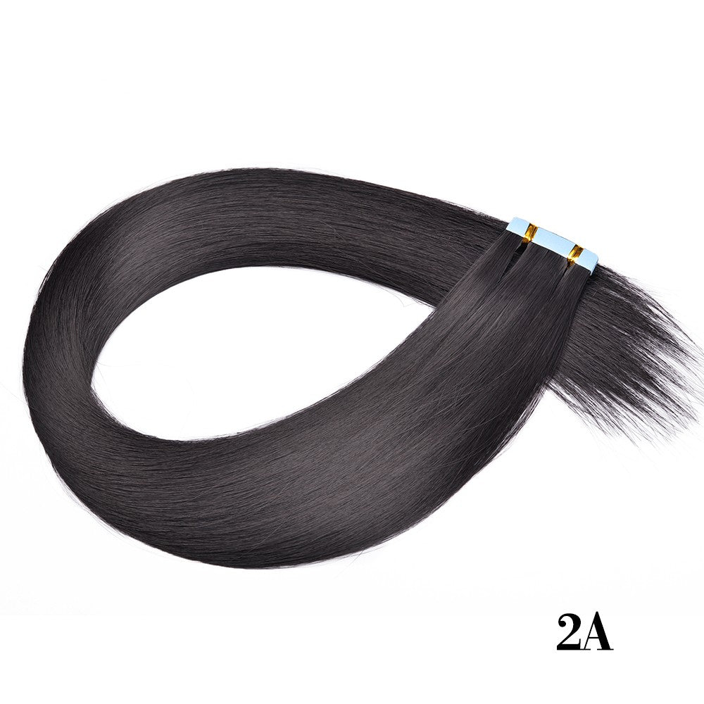 Straight Tape in Hair Extensions Natural Hair Extensions Mini Tape ins Invisible Seamless Blonde Silky Natural Tape ins For Wome