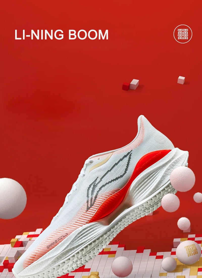 Li-Ning Men SUPER LIGHT 22 Light Running Shoes TEMPO BOUNSE Cushion BOOM FIBER LiNing Wearable Anti-Slip Sneakers ARBV001