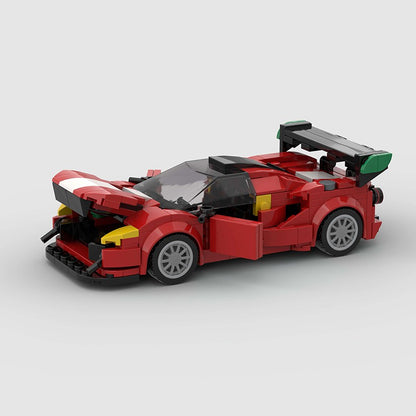 MOC Carro Esportivo de Corrida Veículo Cidade Speed Racer Modelo Técnico Blocos de Construção Tijolos Supercarro F1 Brinquedos Infantis Presentes para Meninos NSX