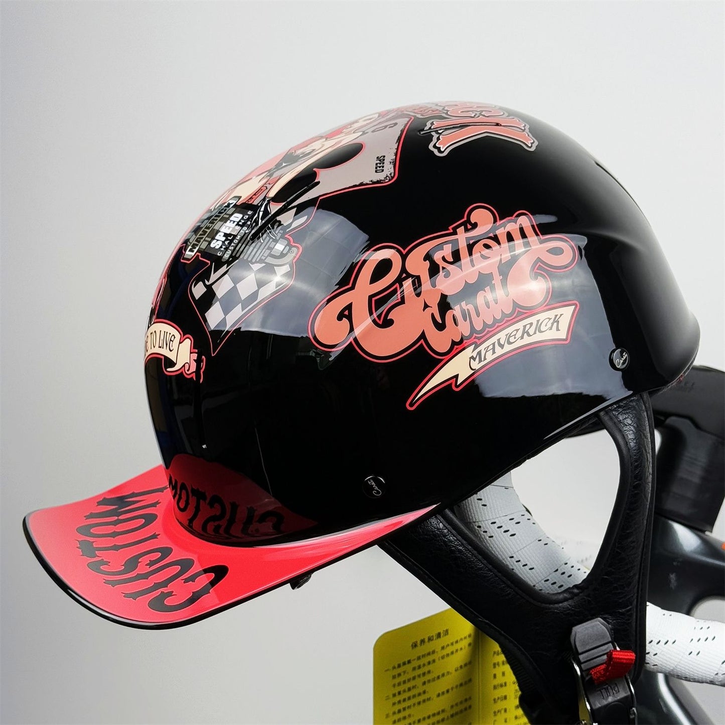 Capacete Retro Meio Aberto para Motocicleta - ABS, Ventilado, Leve, Resistente a Riscos, 4 Estações, Harley/EV, Atacado