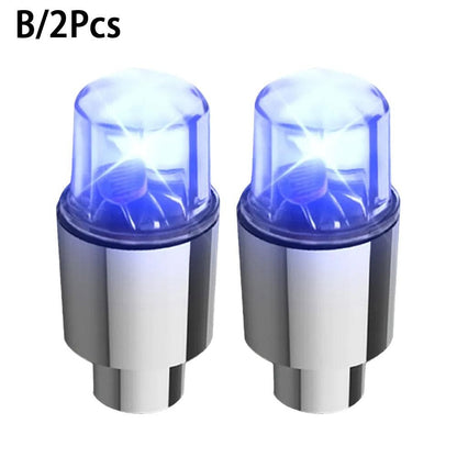 2 Peças de Luzes de Roda de Motocicleta Luzes de Pneu Luminosas Luz Ambiente de Cubo de Carro Universal Carro Motocicleta Lâmpada de Neon Luzes de Tampa de Válvula Decoração de Carro