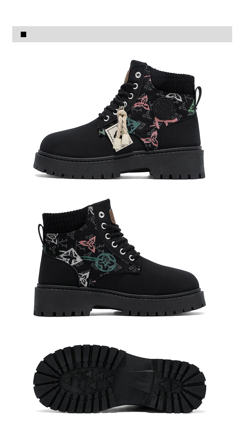 Men's boots four season classic big head casual boots soft sole non-slip breathable Joker high-top outdoor comfort tooling boots