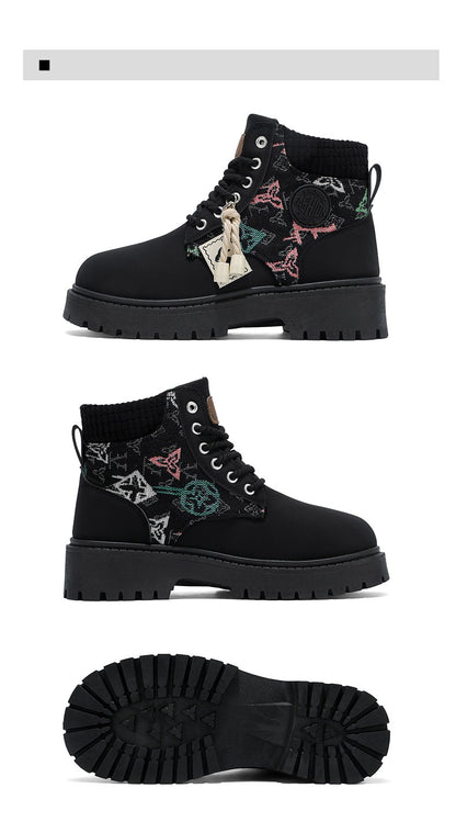 Men's boots four season classic big head casual boots soft sole non-slip breathable Joker high-top outdoor comfort tooling boots