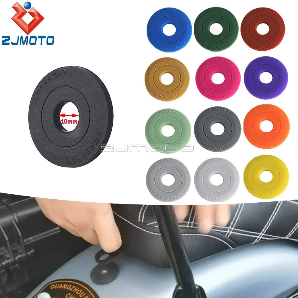 Para Harley Mount Seat Borracha Junta Fixação Motocicleta Para-lama Traseiro Assento Anel Espaçadores 10mm CVO Softail Touring Dyna Sportster XL