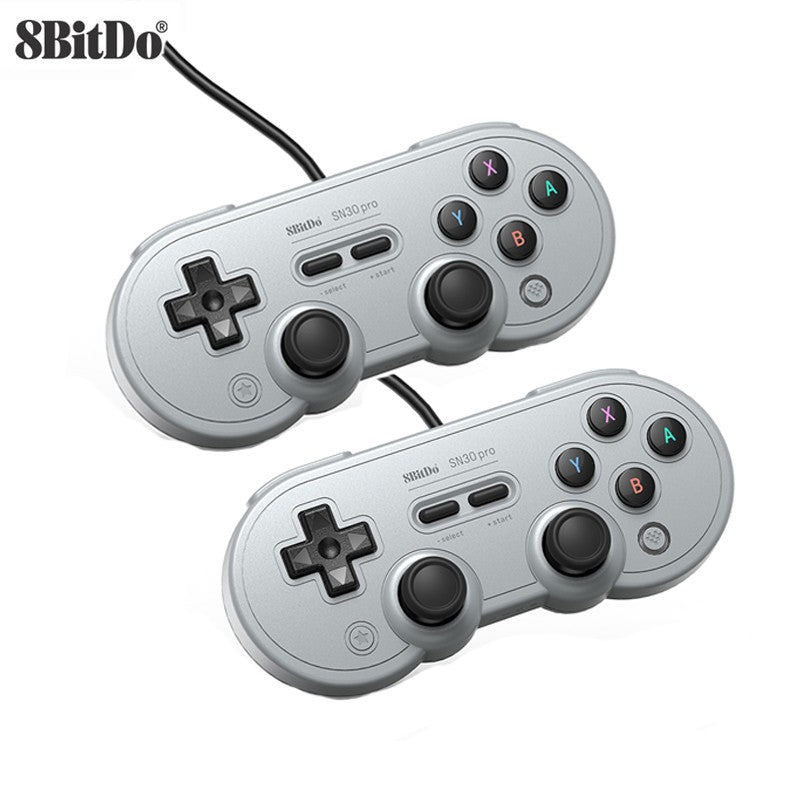 1 Or 2PCS 8BitDo SN30 Pro Wired USB Gamepad for Nintendo Switch Windows 10/11 Compatible with Raspberry Pi Game Controller