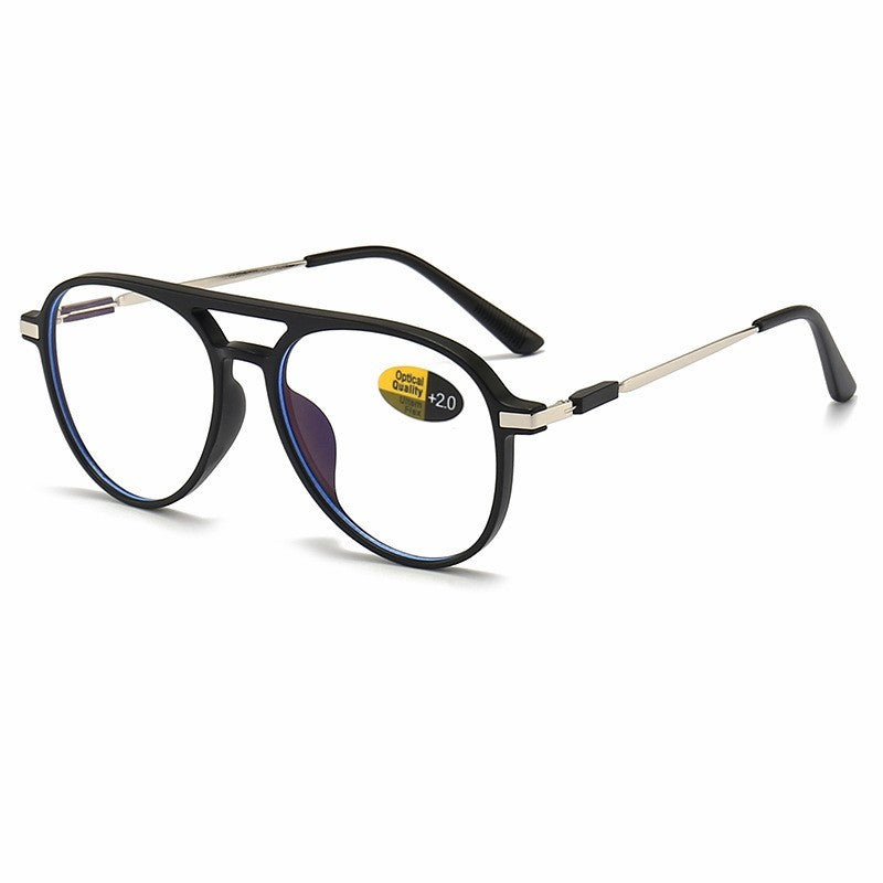 Transparent Frame Reading Glasses For Women Anti Blue Light Aviation Presbyopic Glasses For Men Polit Eyeglasses +1.00~+4.00