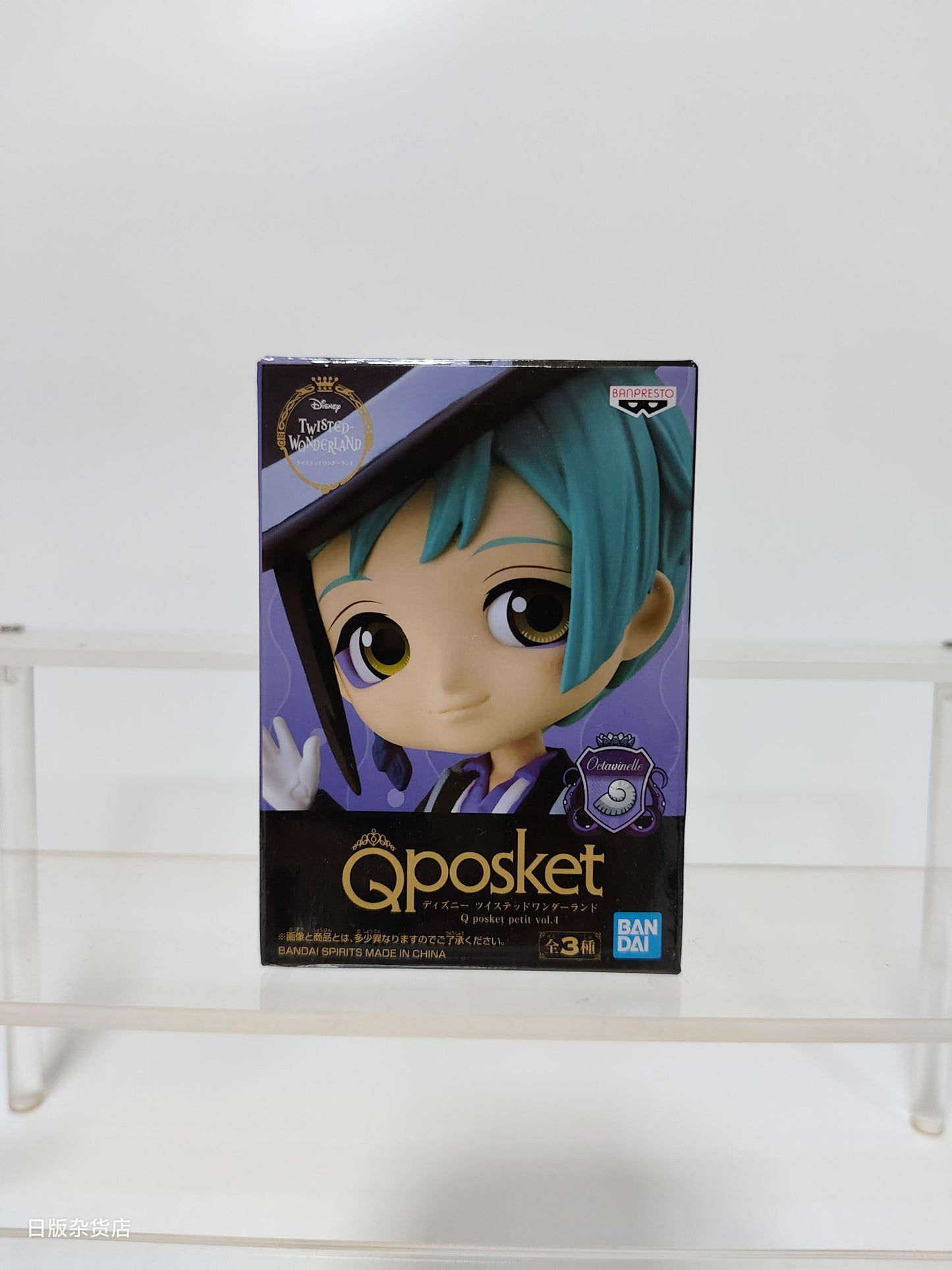 Genuine Bandai Q posket Series Disney Twisted Leona Jack Ruggie Wonderland Azul Ashengrotto Colecionáveis Brinquedos de Modelo Presente