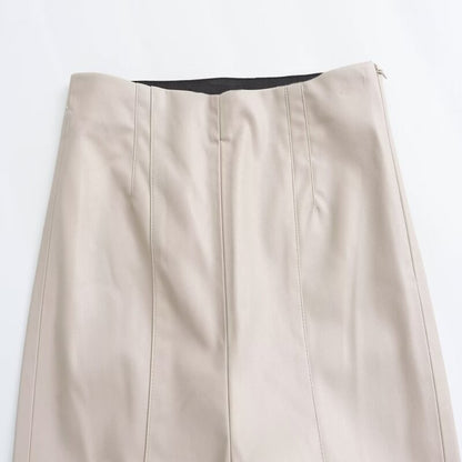 High Waist Faux Leather Leggings Women's Faion Slim Fit Versatile Base Layer Pants Autumn Winter New Arrival 8372294 7