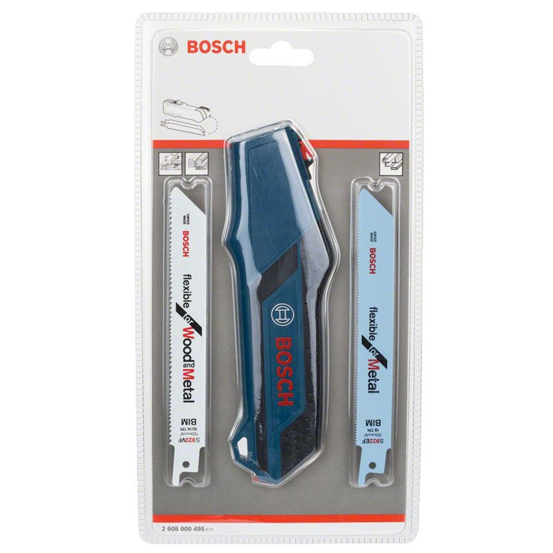 BOSCH 2608000495 Cabo Profissional para Lâminas de Serra Sabre Serra de Bolso com 2 Lâminas para Corte de Tubos de Plástico e Metal Acessórios para Ferramentas Portáteis