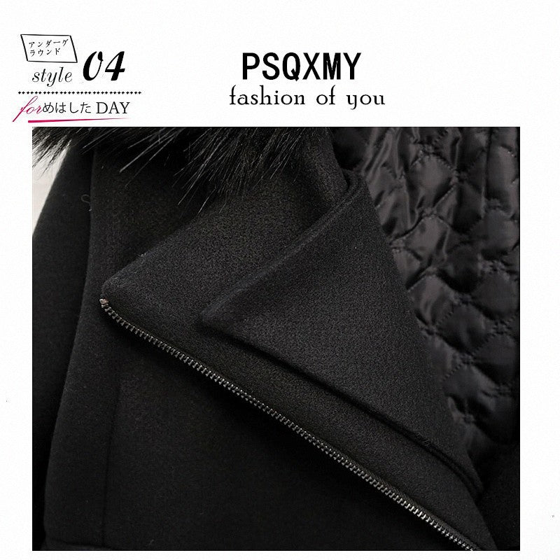 2024 New Winter Fur Collars Cashmere Coat Long With Thick Wool Cloth Coat Of Cultivate One'S Morality Women Clothing Plus Size