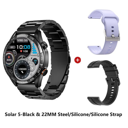 Smartwatch HAYLOU Solar 5 com Chamada de Voz, Tela AMOLED de 1,58'', 60Hz, Monitoramento de Saúde 24 Horas, Smartwatch Esportivo para Homens