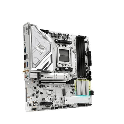 ASROCK Nova B850M STEEL LEGEND WIFI AMD B850 Micro ATX Placa-mãe AMD Ryzen Séries 9000 8000 7000 Soquete AM5