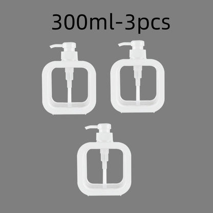 300/500ml Bathroom Soap Dispensers Refillable Lotion Shampoo Shower Gel Holder Portable Travel Dispenser Empty Bath Pump Bottle