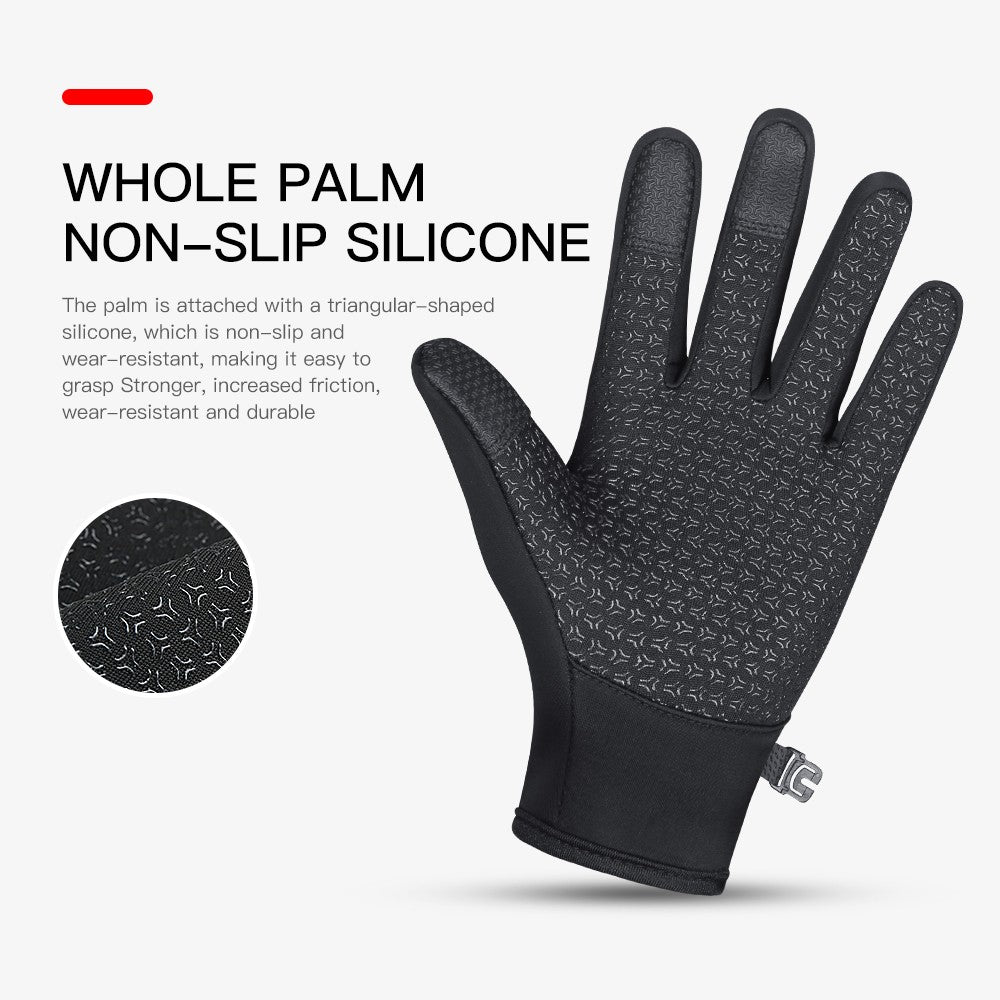 Luvas Térmicas Touchscreen para Ciclismo e Direção à Prova D'água, Antiderrapantes e Resistentes ao Vento para o Inverno (Femininas e Masculinas)