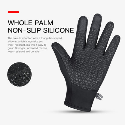 Luvas Térmicas Touchscreen para Ciclismo e Direção à Prova D'água, Antiderrapantes e Resistentes ao Vento para o Inverno (Femininas e Masculinas)