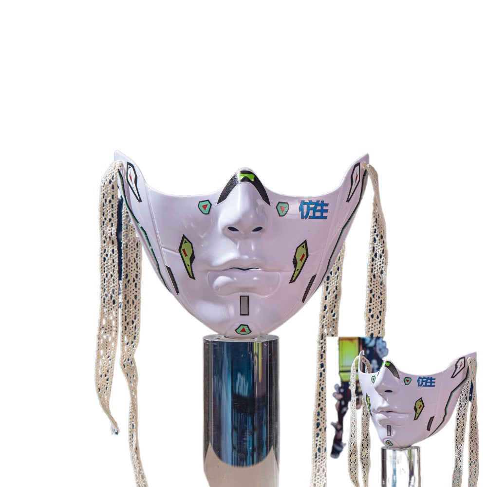 Red Lip Half-face COS Beauty Props Decoration Collection Half-face Decoration Mechanical Wind Adult Men's and Women's Masks
