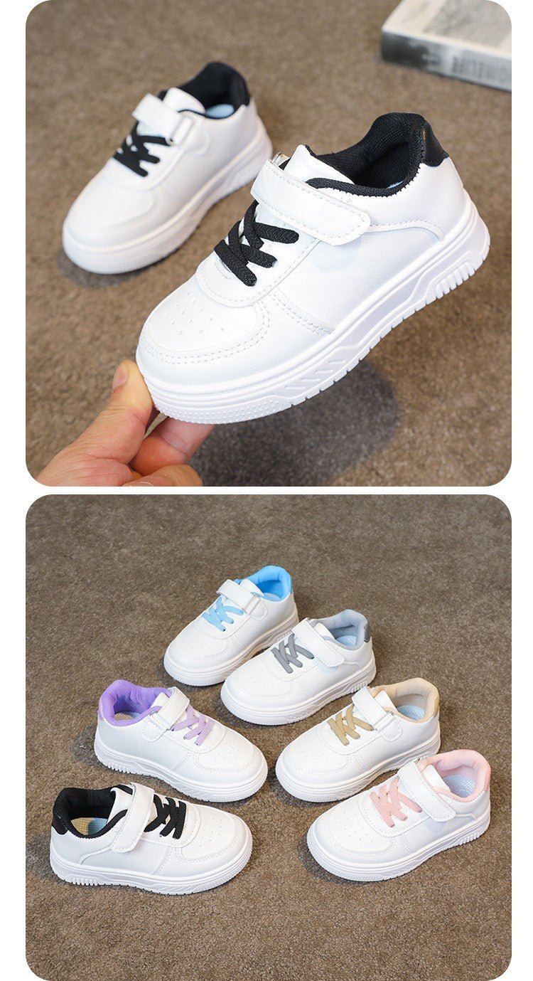 2025 Girl shoe spring Autumn Boy White Shoe Casual Running kid Shoe Anti Slip Soft Sole Sneaker kid tenis Hot selling item