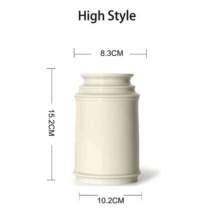 Japanese-Style Ceramic Utensil Holder - Multi-Purpose Kitchen Storage Jar for Chopsticks & Cutlery, Modern Dining Organizer