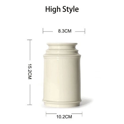 Japanese-Style Ceramic Utensil Holder - Multi-Purpose Kitchen Storage Jar for Chopsticks & Cutlery, Modern Dining Organizer