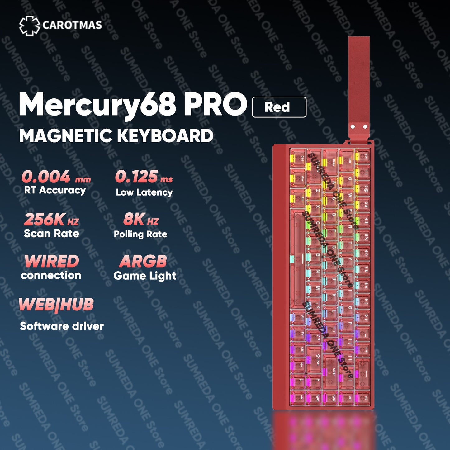 IROK Carotmas Mercury68 Max mars68 pro Mercury 68 Gaming Teclado Mecânico Magnético Rapid Trigge 0.001 8K Teclado Gamer Com Fio