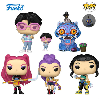 KPop Demon Hunters Anime Figure Zoey Rumi Mira Jinu Derpy com Sussie FUNKO POP Brinquedo Colecionável Modelo de Edição Limitada Presente