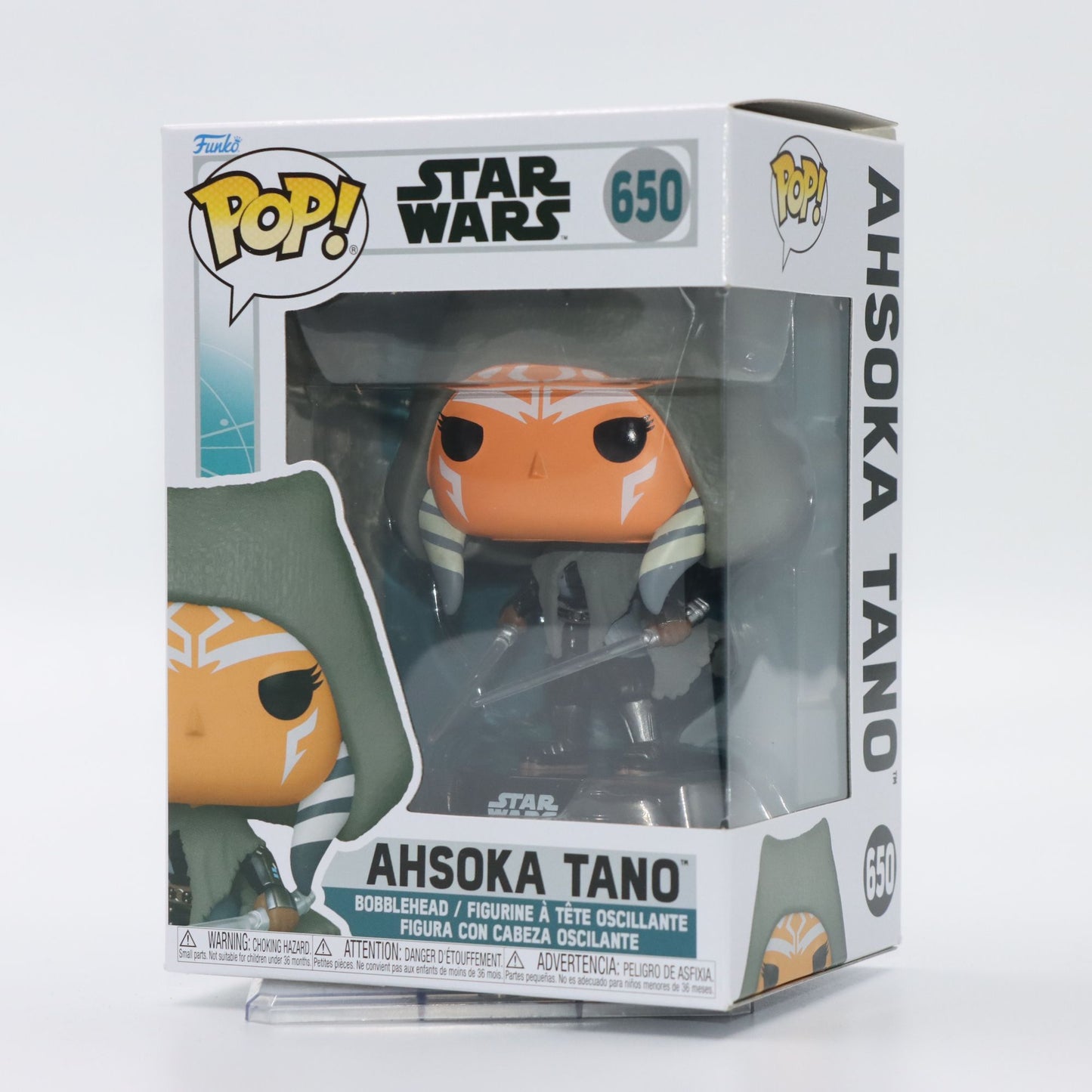 Original Funko Pop Star Wars Ahsoka Tano #650 Action Figure Limited Edition Vinyl Figurine Doll Model Toy Gift Collection Decor