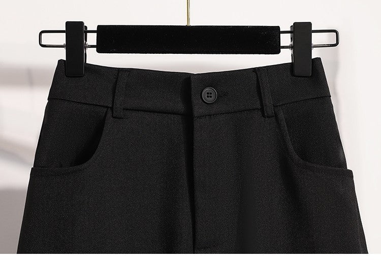 Suit Half-body Skirt Women's Large Size Autumn New Fashion Elegant Commuting Medium-length Package Hip Skirts Loose A-line Skirt