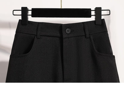 Suit Half-body Skirt Women's Large Size Autumn New Fashion Elegant Commuting Medium-length Package Hip Skirts Loose A-line Skirt