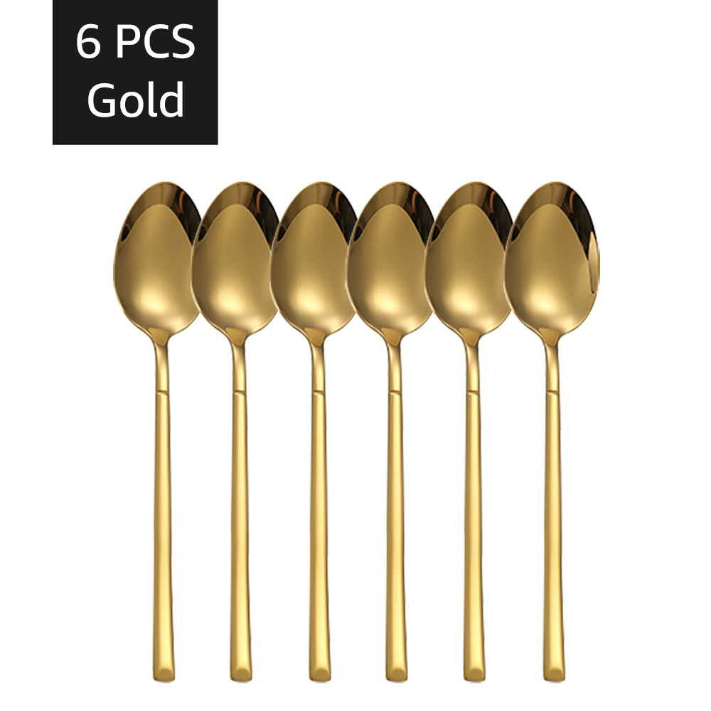 Conjuntos de talheres de ouro 30 peças, talheres de aço inoxidável, garfo de sobremesa, colher de café, talheres laváveis em lava-louças para jantar, cozinha e mesa.