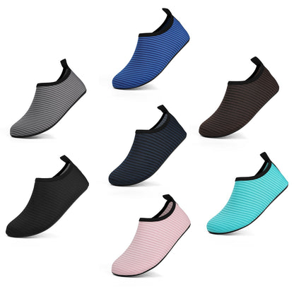 Summer Water Shoes Kids Aqua Socks Sneakers Boys Girls Swimming Shoes Beach Socks Childrens Casual Sneakers Striped Toddler