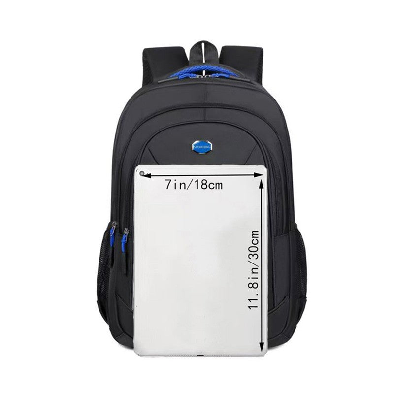 Mochila Unissex de Ombro Duplo - Cor Sólida - Viagens a Negócios, Viagens Profissionais, Deslocamentos Diários, Uso Casual