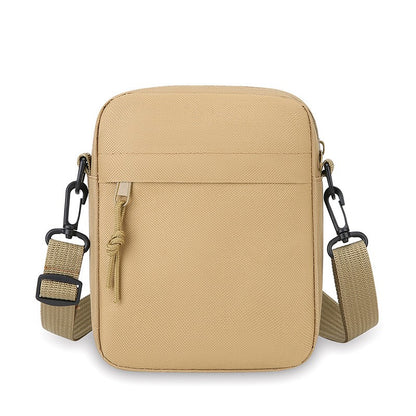 Simple Solid-Color Men's Mini Crossbody Bag - Lightweight and Stylish Ideal for Casual Use and Carrying Phones