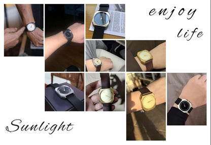 SKU watch Light Luxury Fashionable Unique Retro Niche-Designed Men's Quartz Watch Mens timepiece watches for man male