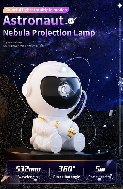 LED Astronaut Projector Night Light Nebula Sky Ceiling Galaxy Star Lights Bedroom Home Party Decorative Children Kids Gift