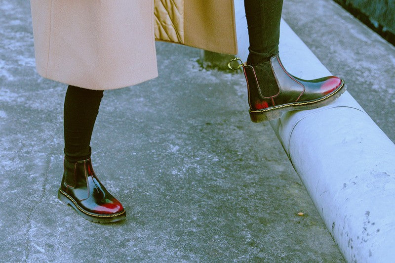 New Unisex Autumn Breathable Leather Ankle Boots Smooth Leather Platform Chelsea Boot for Women Men Platform Boots