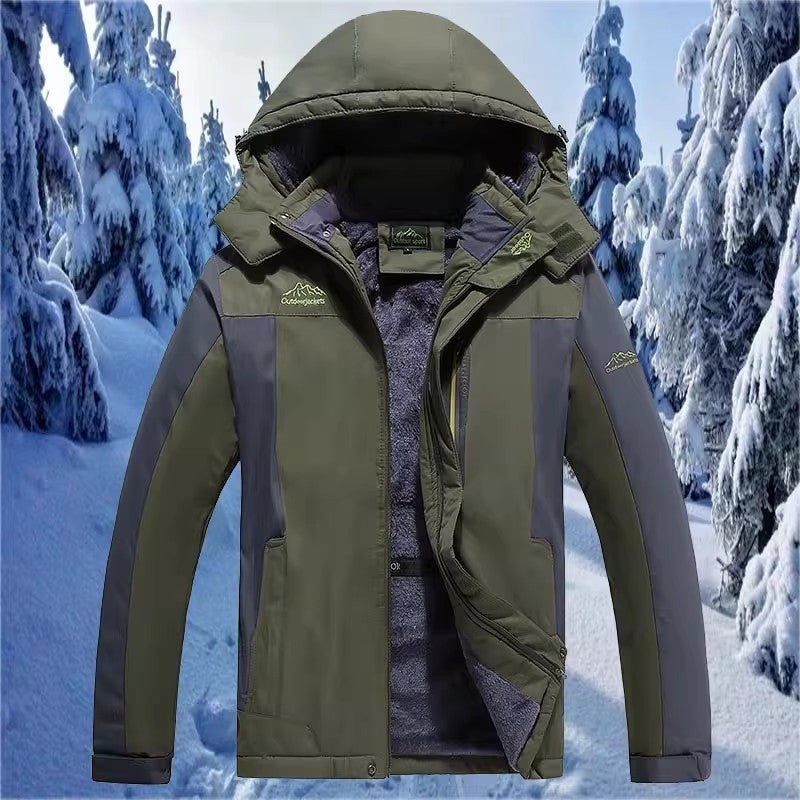 New Winter Lightweight Men's Windbreaker Sports Casual Coat, Blue Waterproof Jacket (this Jacket Has A Fleece-lined Version)