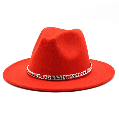 Big Size 59-61CM Fedoras Hats for Women Winter Fashion Formal Wedding Decorate Jazz Hats Men Panama Church Hat Chapeau Femme