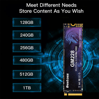 Bestoss M.2 NVMe PCIe 3.0 128GB 256GB 512GB 1TB SSD Interno para Notebook e Desktop