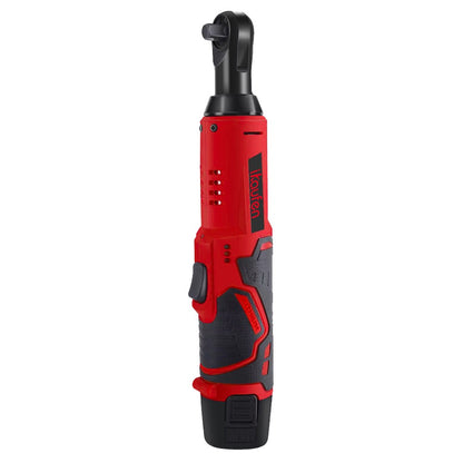 Chave Elétrica Sem Fio 12V, Chave de Catraca 3/8 Polegadas, Ferramenta de Reparo Automotivo para Remover Parafusos e Porcas, Chave de Ângulo Reto